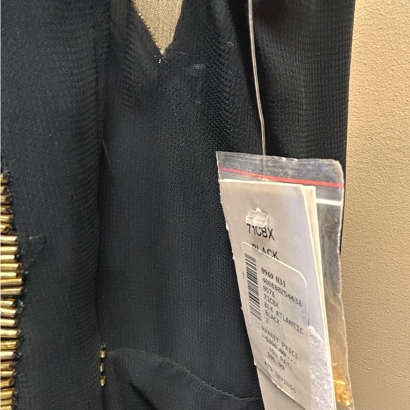 French Connection Black Gold Sheath Mini Dress - Picture 5 of 9